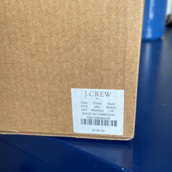 JCrew Raffia Open-Toe Block Heels. - Picture 6 of 7